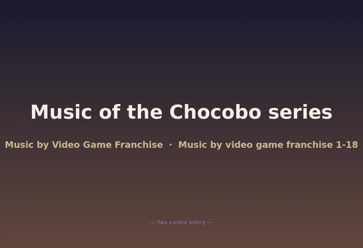 Music of the Chocobo series